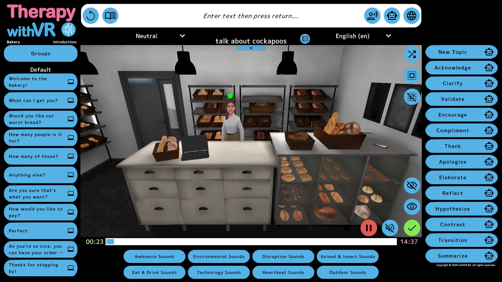 Web App Controller - Bakery Situation