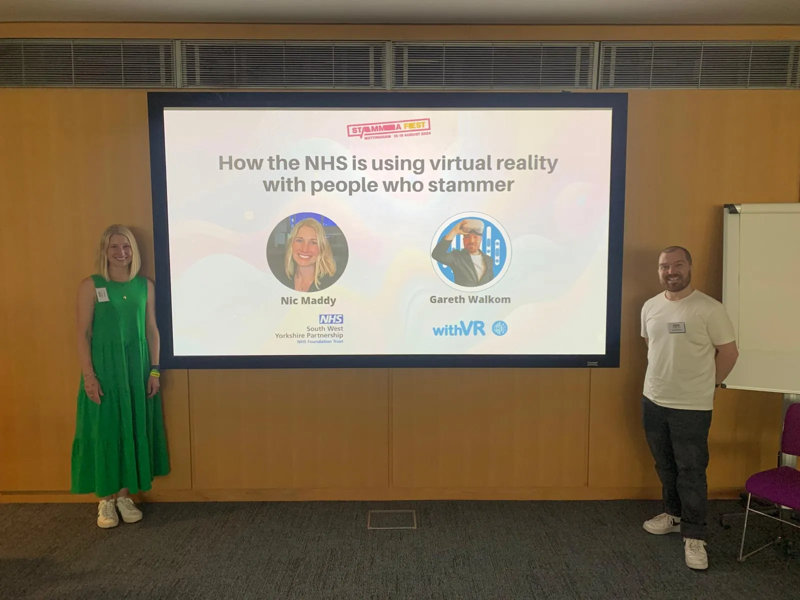 NHS speech and language therapy team using Therapy withVR with a young person who stammers.