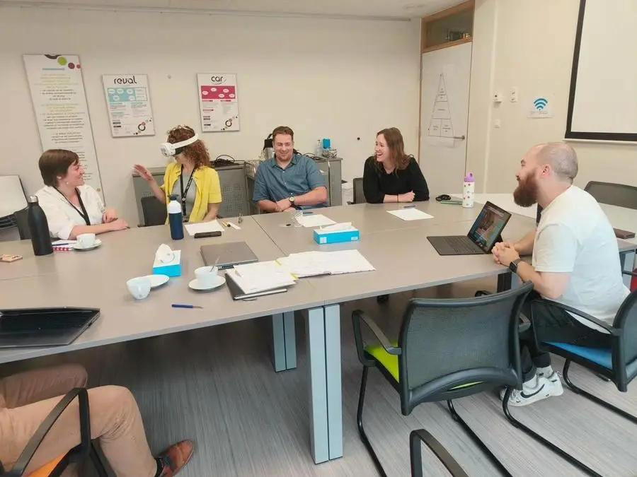 A clinical setting where Therapy withVR is used to support adults with aphasia, TBI, dysarthria, and apraxia.