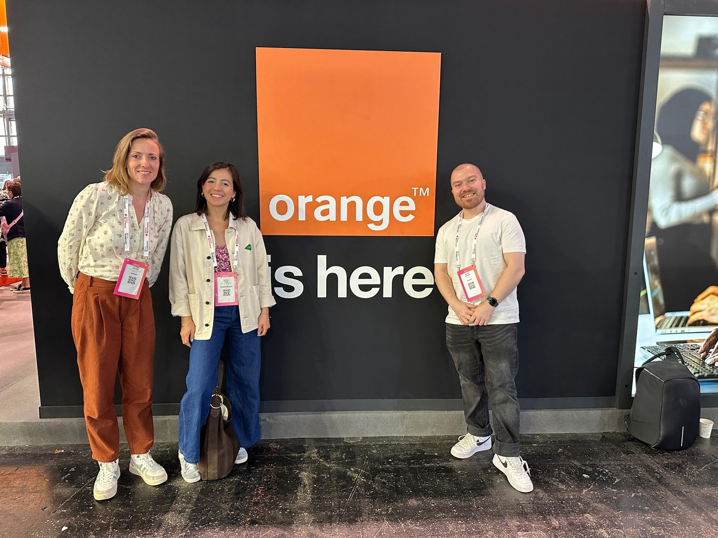 Gareth مع موجهي Orange في VivaTech 2024