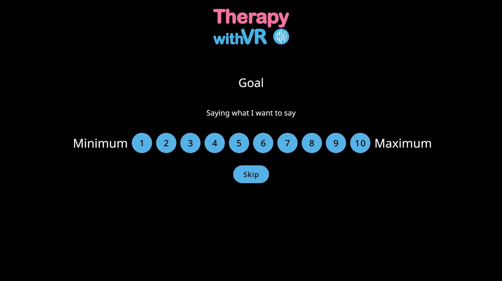 Post-session Goal screen showing 