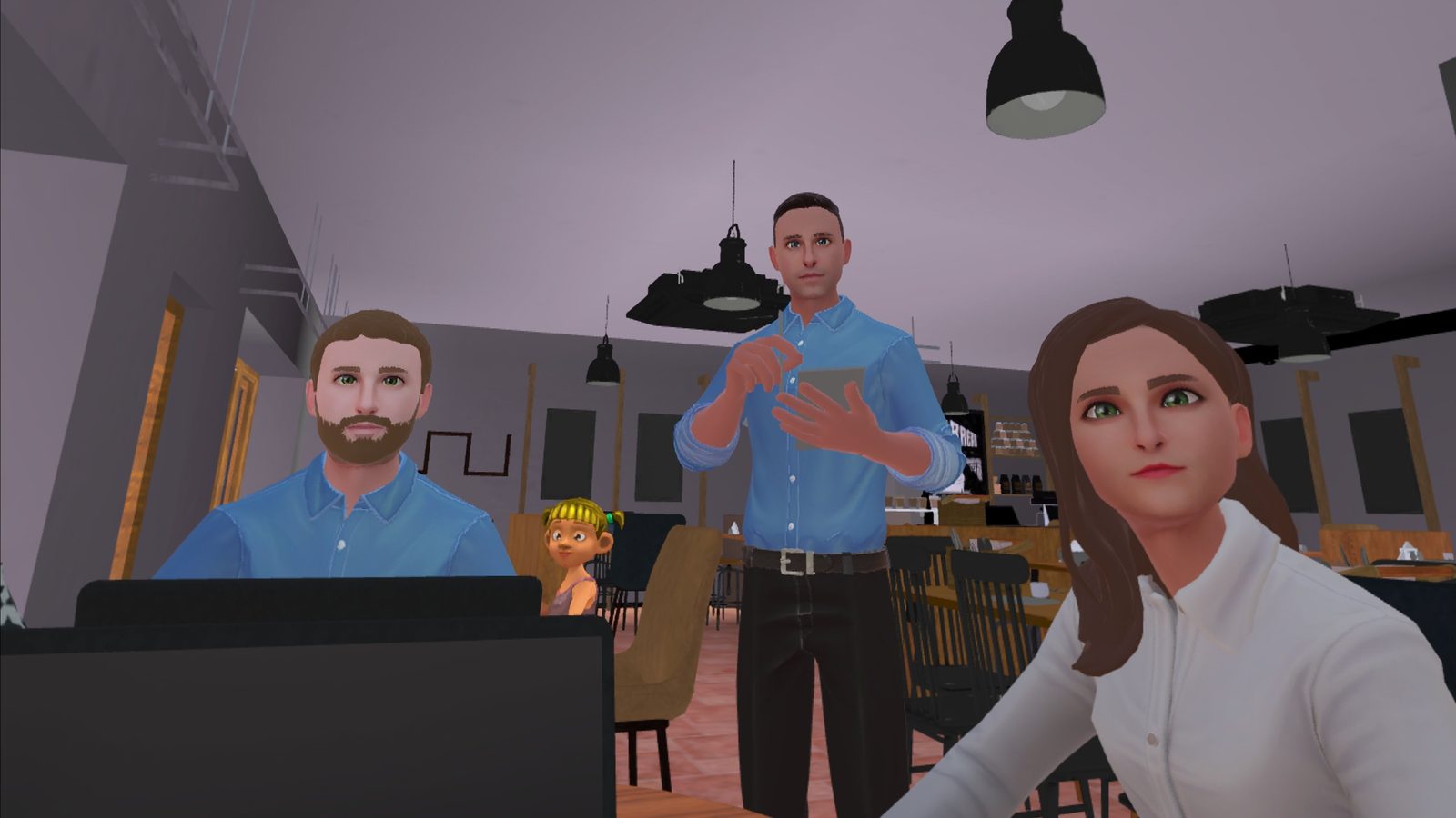 VR headset Camera menu showing the Record Video button and the red recording indicator dot